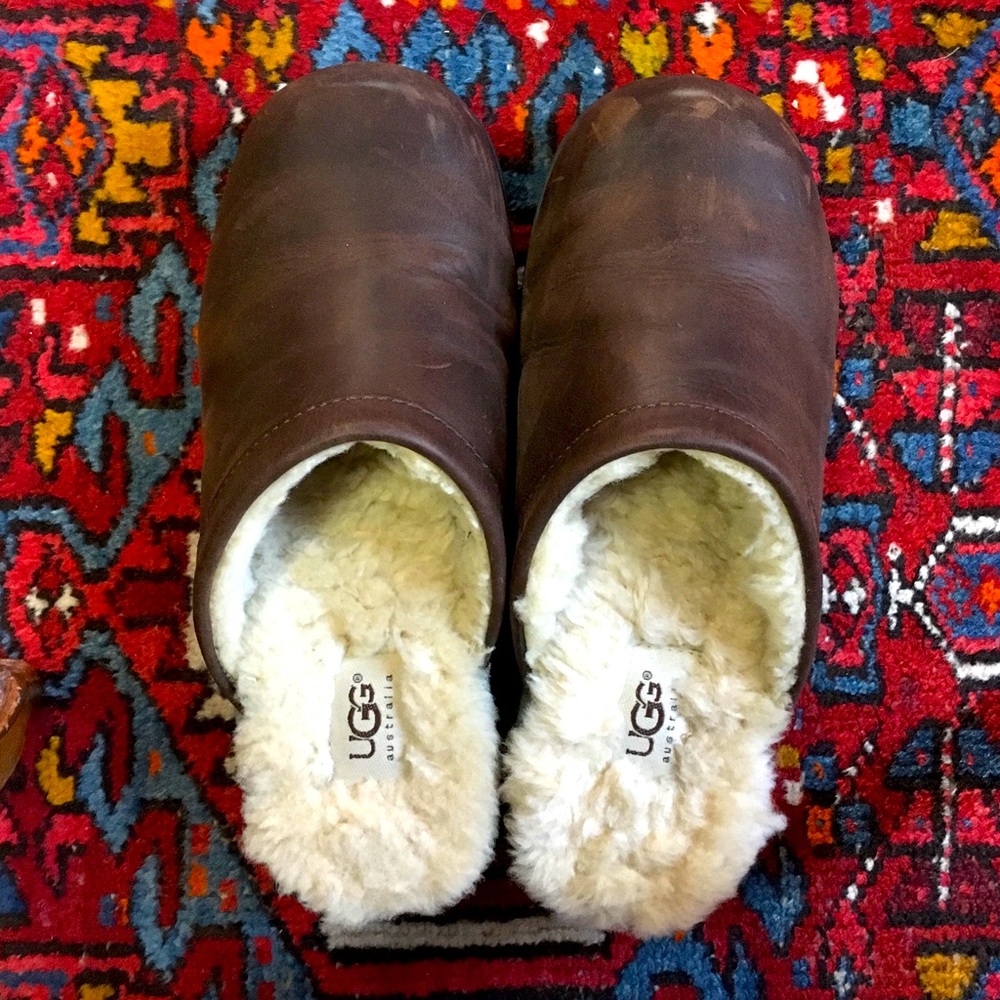 UGG Solvang Clog Slip- on Slide Women’s 8 Brown
